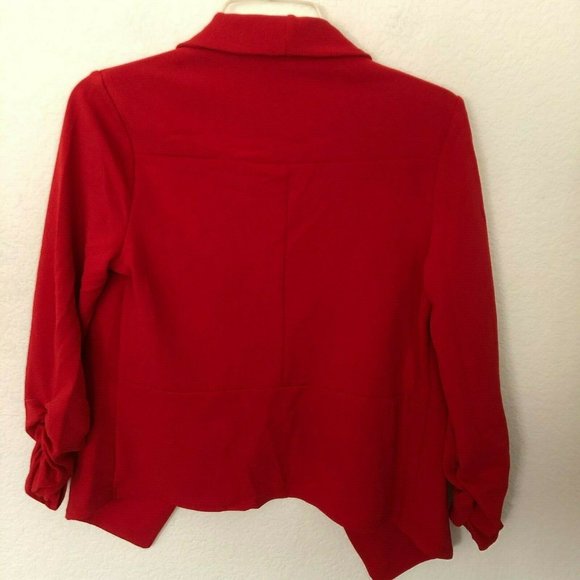 POGTMM Women 3/4 Sleeve Blazer Open Front Cardigan - Picture 3 of 6